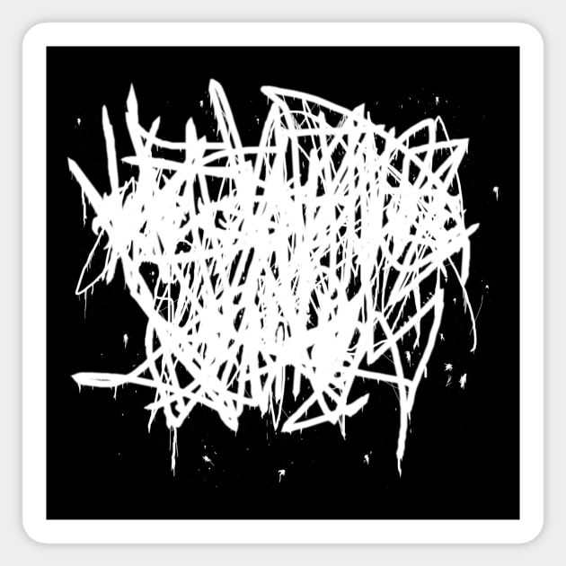 Negative Øhio Unreadable Brutal Logo Sticker by Negative Øhio Merch